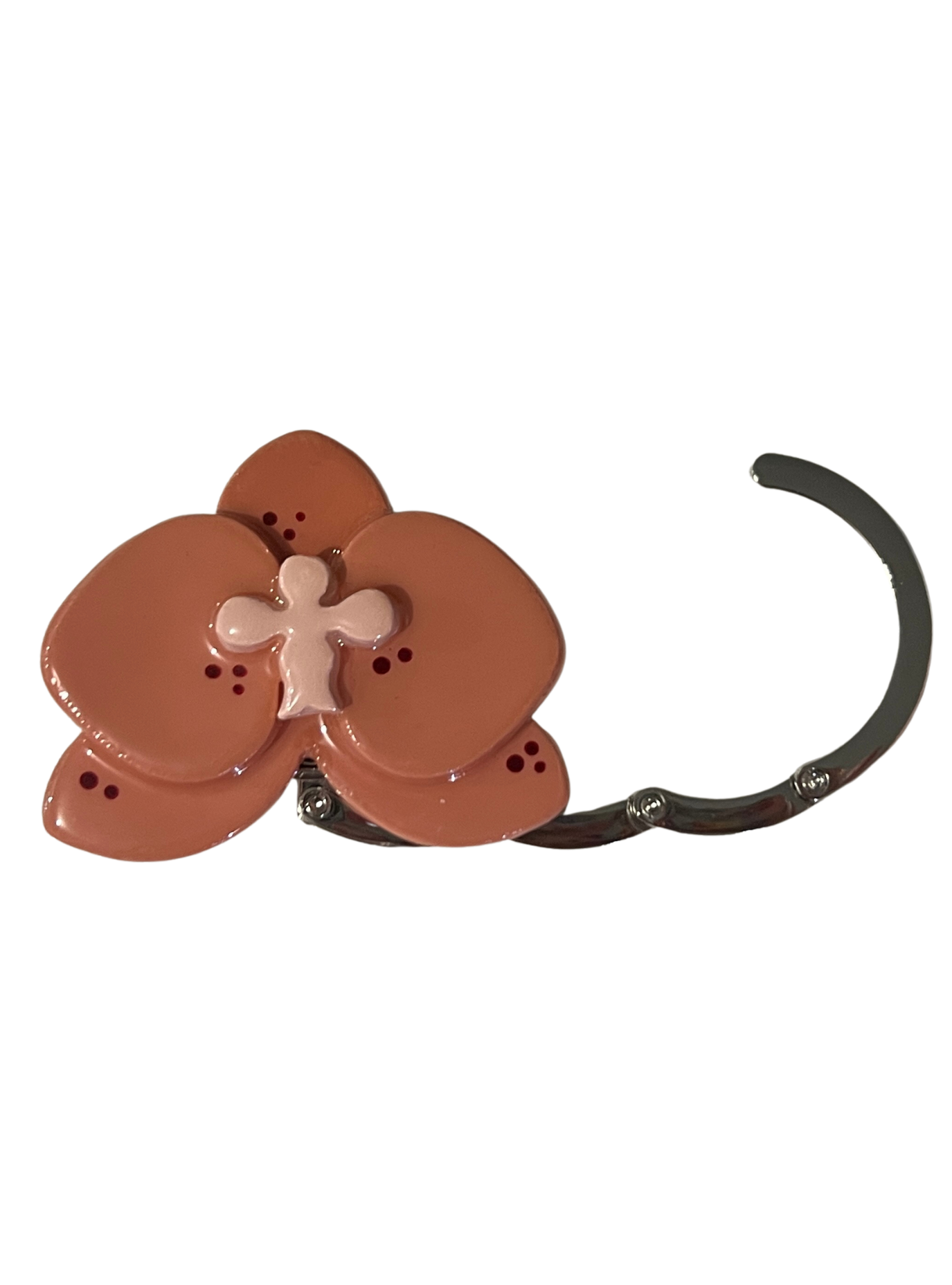 Bloom Purse Hook in Coral