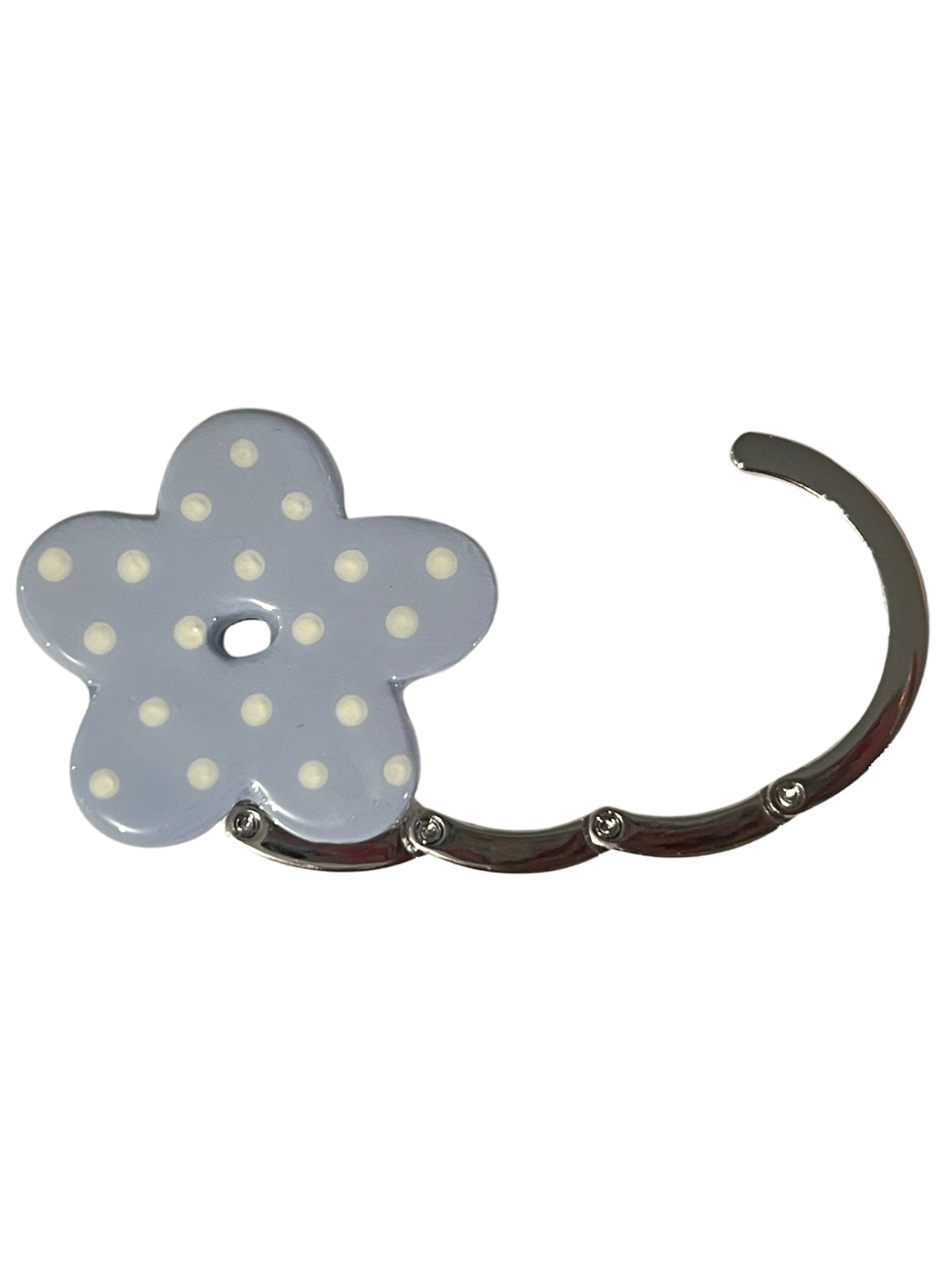 Purse Hook in Cloud Polka