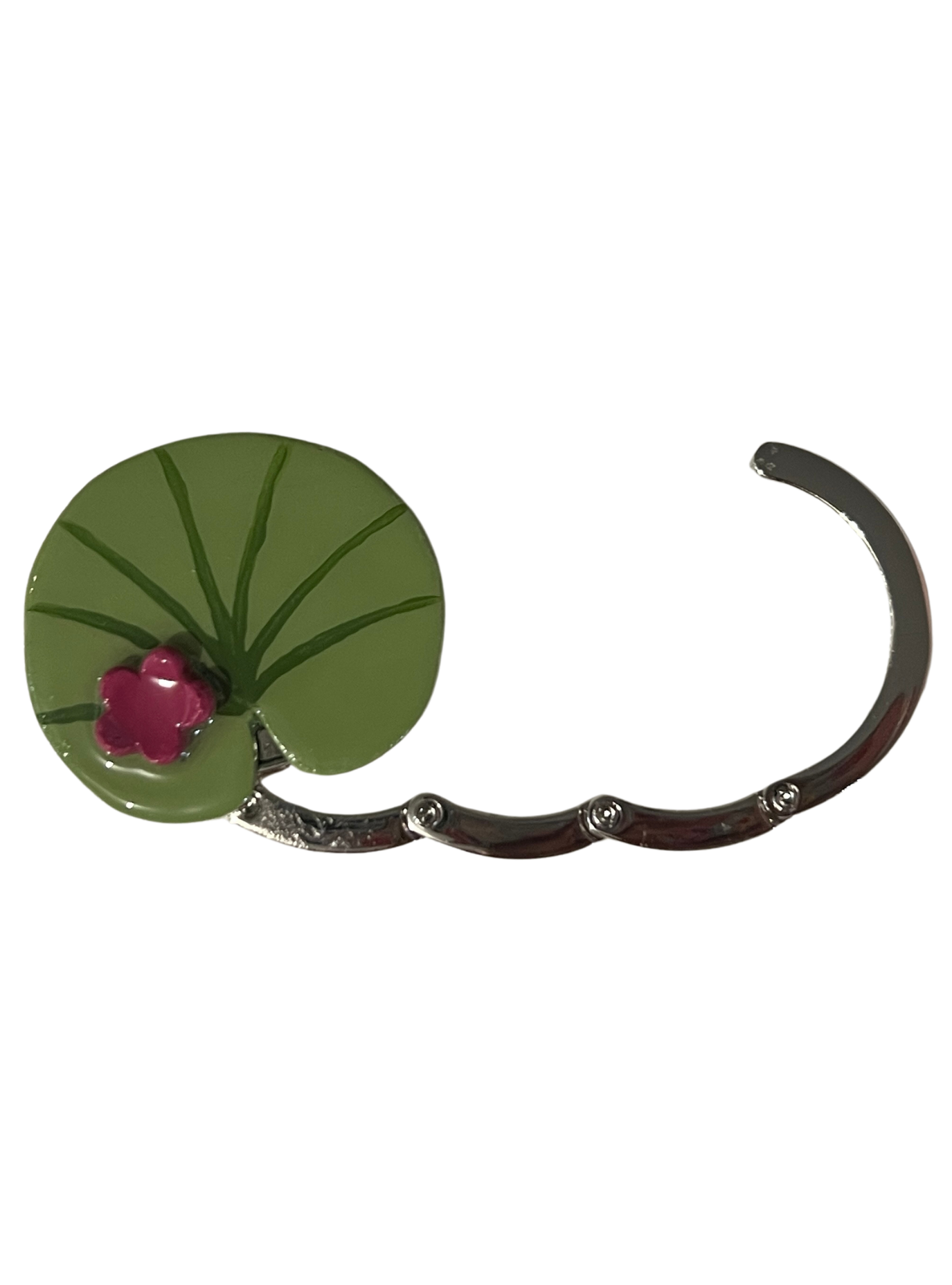 Lily Pad Purse Hook in Magenta