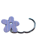 Purse Hook in Lavender Stripes