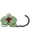 Bloom Purse Hook in Wasabi/Magenta