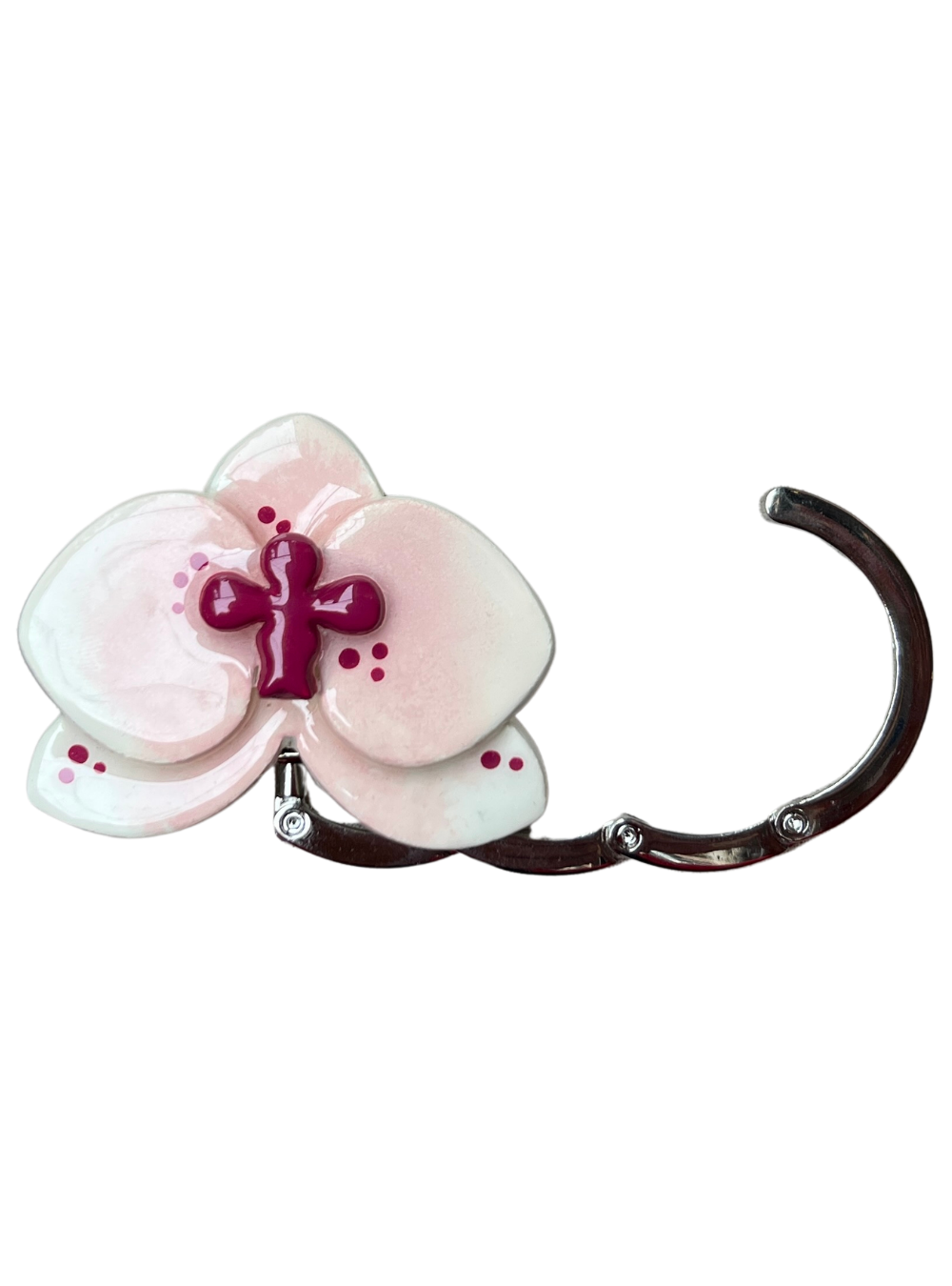 Bloom Purse Hook in Cream/Blush