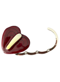 Anthurium Purse Hook in Bordeaux