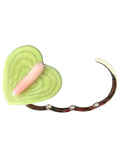 Anthurium Purse Hook in Wasabi