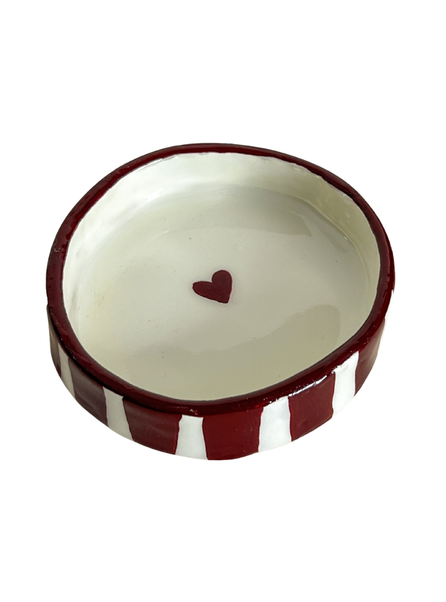 Trinket Dish in Deep Red