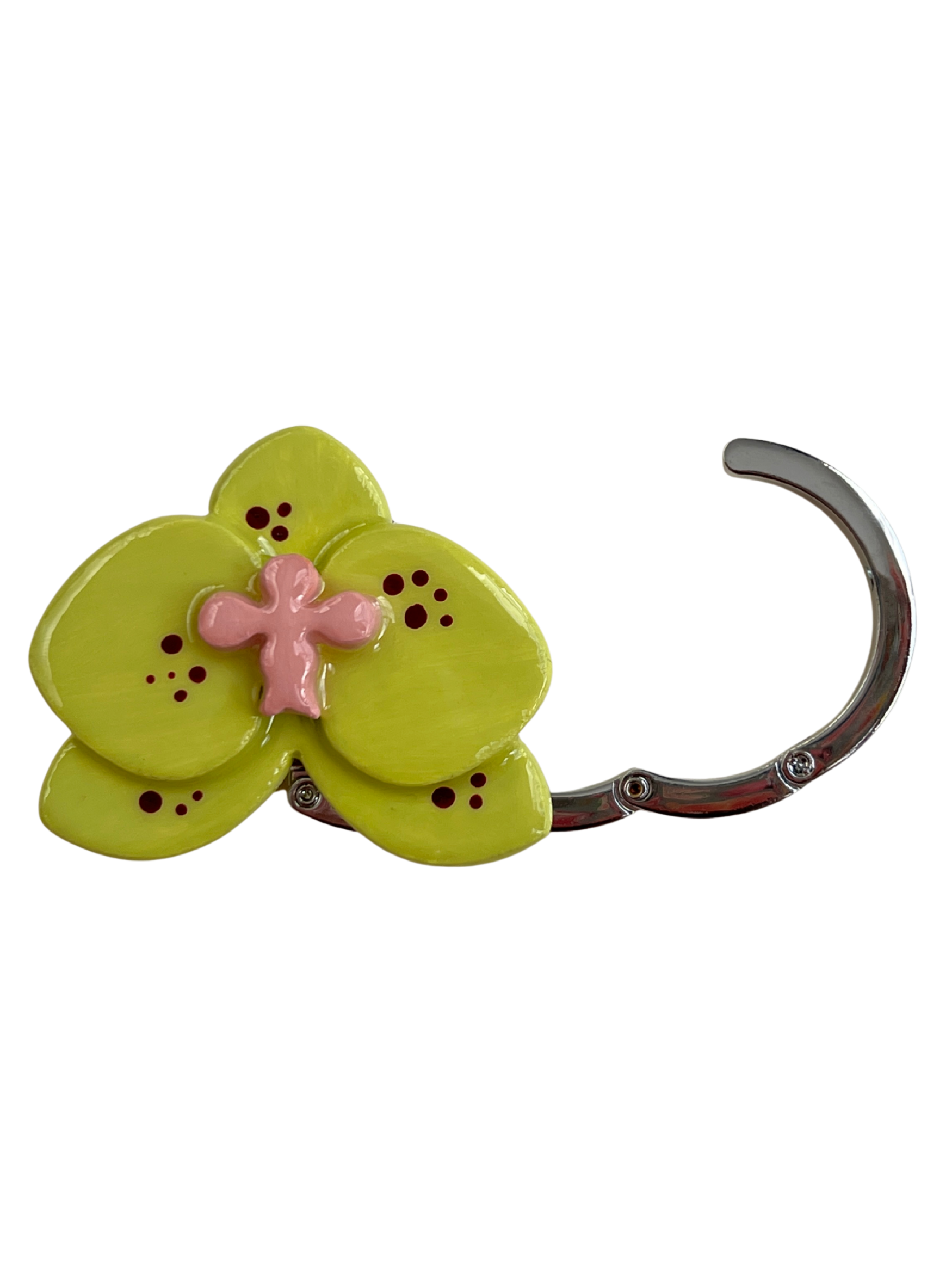 Bloom Purse Hook in Citrine Lime