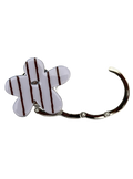 Purse Hook in Lavander Stripes